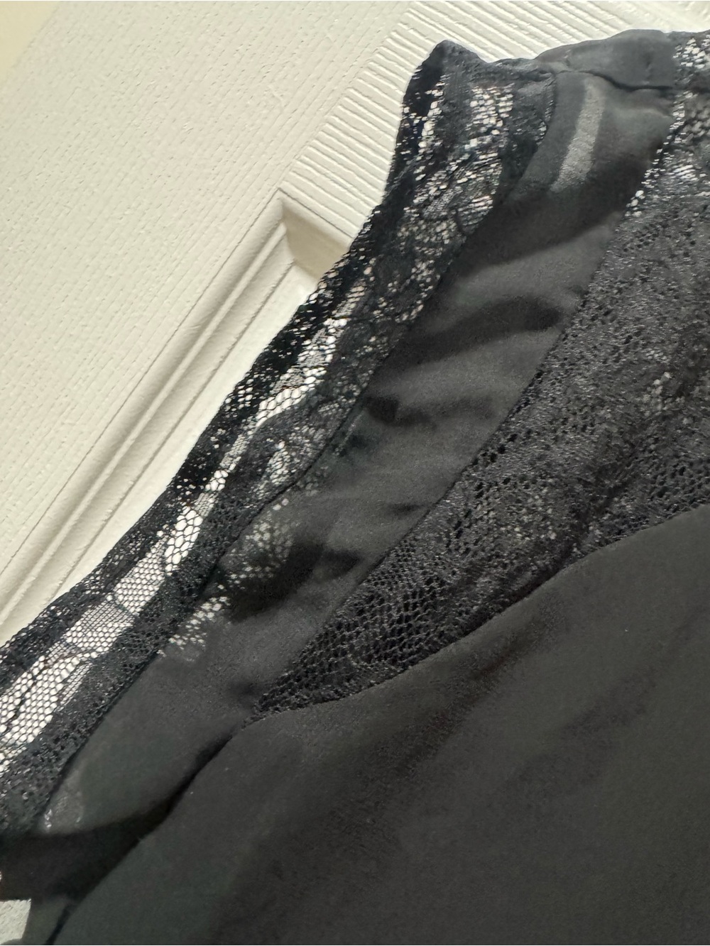 C Black Lace-Sleeve Tunic Dress - Picture 3 of 5